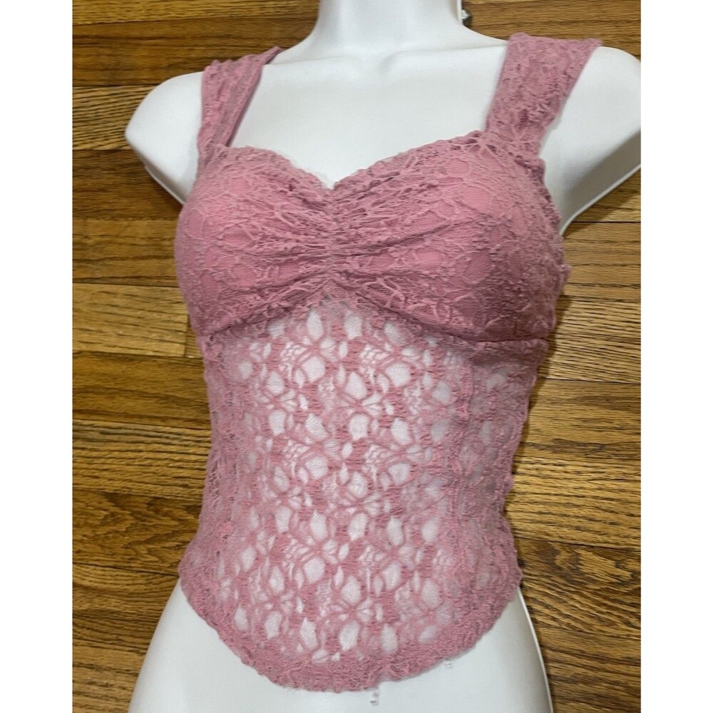 Kimchi Blue Women’s Medium M Pink Tank Top Sleeveless Casual Shirt